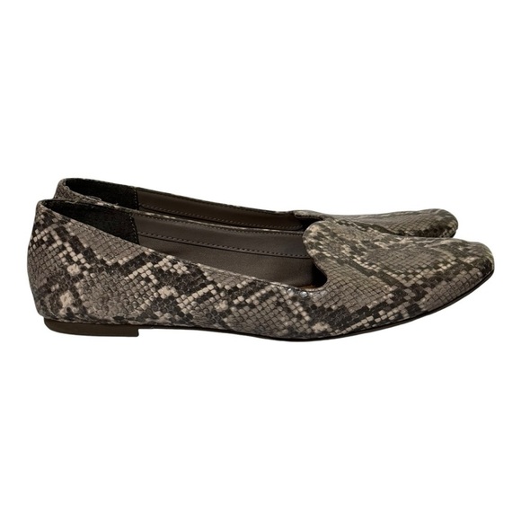 a.n.a Snake Print Flats Gray Cream Size 9 - Picture 5 of 9